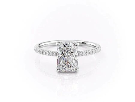 The Mandy Set With A 2 Carat Radiant Lab Diamond Hot on Sale