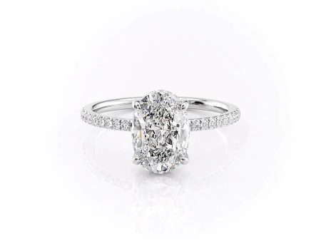 The Mandy Set With A 3 Carat Oval Lab Diamond Online Hot Sale