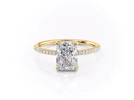 The Mandy Set With A 3 Carat Radiant Lab Diamond Online