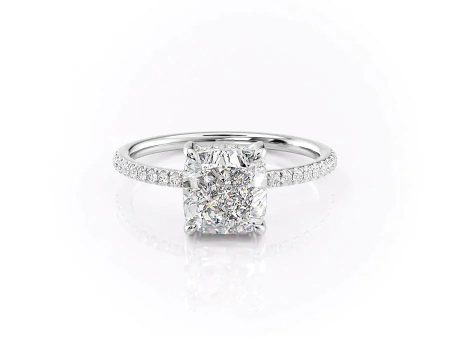 The Mandy Set With A 3 Carat Cushion Lab Diamond Online