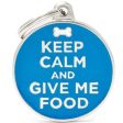 قلادة Keep Calm and Give Me Food Discount