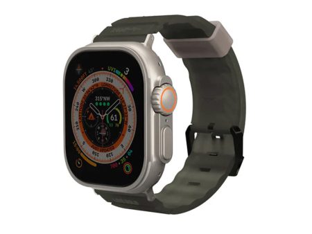 SKINARMA Shokku Apple Watch Strap 49mm - Dark Olive Online Hot Sale