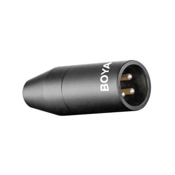 BOYA 35C-XLR Microphone Adapter - 3.5mm Jack   XLR - Black on Sale