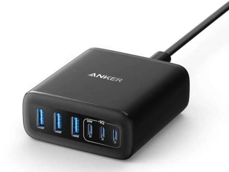 Anker 6-Port Charger - 112W   USB-A   USB-C   Black Online now