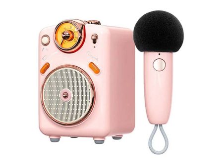 Divoom Fairy-OK Bluetooth Portable Speaker With Microphone Karaoke Function - Pink For Cheap