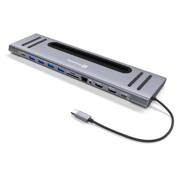 Xtrememac Docking Hub Station 12-ports   USB-C - Space Grey Discount