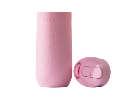 Eltoro Bottle Sleeve with Straw Lid - Baby Pink For Discount