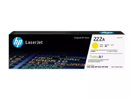 HP 222A Yellow Original LaserJet Toner Cartridge - 1200 Pages   Yellow Color   Toner Cartridge Online Sale