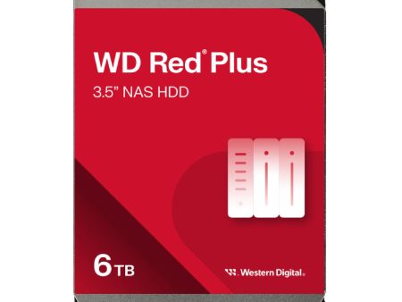 WD Red Plus Internal NAS HDD - 6TB   3.5-inch   SATA-III   Up to 180MB s   256MB Cheap