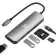 Xtrememac Card Reader - 6-in-1   USB-C   Silver Online Hot Sale