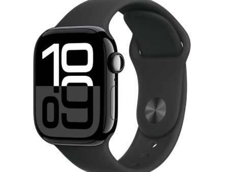 Apple Watch Series 10 with Sport Band - LTPO OLED   64GB   42mm   Medium Large   Bluetooth   Wi-Fi   Jet Black Online Hot Sale