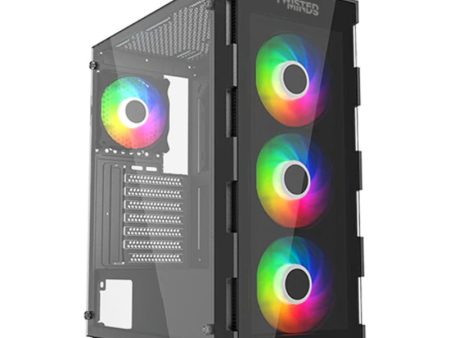 Twisted Minds Titan Glass Mid Tower Gaming Case - Black For Discount