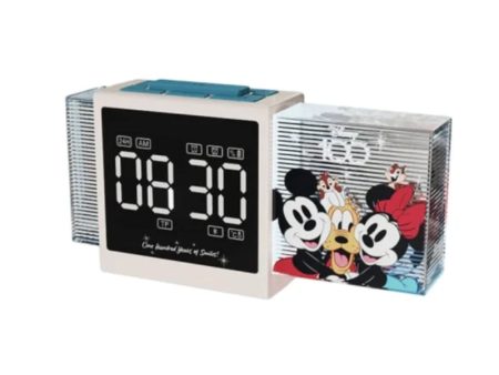 Disney QS-S2 D100 Series Bluetooth Alarm Clock Speaker - Beige Discount