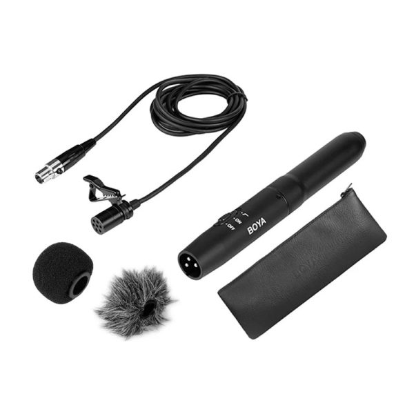 BOYA BY-M11OD Professional Omni-Directional XLR Lavalier Microphone System - 2M   3 Pin XLR - Black on Sale