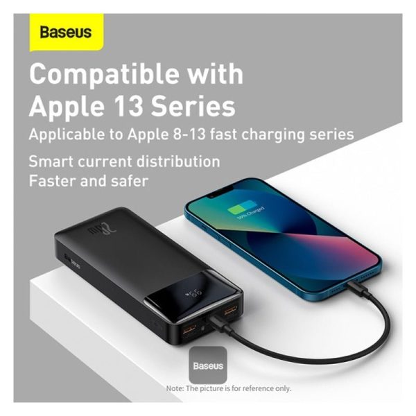 Baseus BiPow Digital Display Power Bank - 20000mAh   20W   Black Hot on Sale