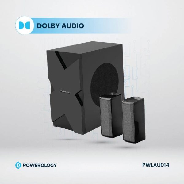 Powerology Home Theater System - 5.1CH   370W   Bluetooth   Black Hot on Sale