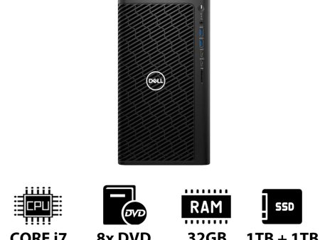 Dell Precision 3660 Tower Workstation - i7-12700K 3.60GHz   12-Cores   32GB   1TB (NVMe M.2 SSD) + 1TB (NVMe M.2 SSD)    Win 10 Pro   3YW For Cheap