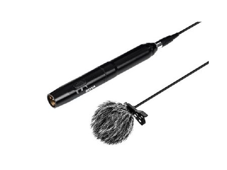 BOYA BY-M11OD Professional Omni-Directional XLR Lavalier Microphone System - 2M   3 Pin XLR - Black on Sale