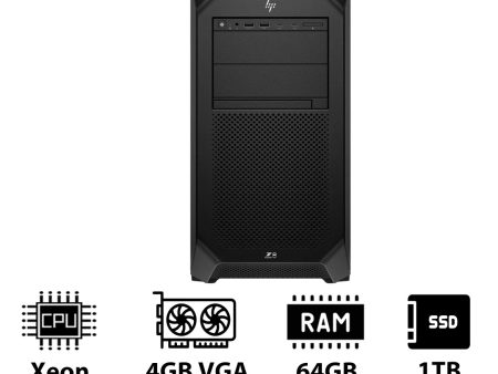 HP Z8 G5 Workstation - Xeon-2.0GHz   12-Cores   64GB   1TB (NVMe M.2 SSD)   T400 4GB VGA   DOS (Without OS)   3YW For Cheap