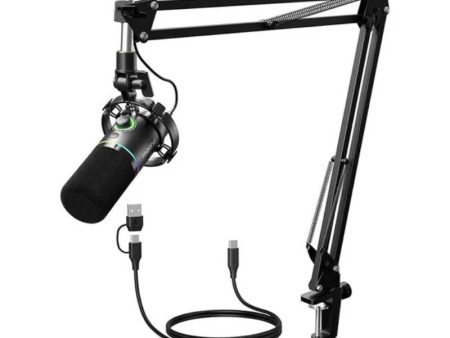 Maonocaster PD200XS USB XLR Dynamic Microphone Set with Boom Arm - Black Online