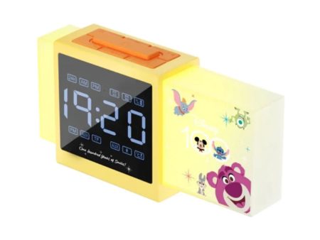 Disney QS-S2 D100 Series Bluetooth Alarm Clock Speaker - Yellow Online Sale