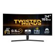 Twisted Minds - 34  WQHD   0.5ms   165Hz   Display Port   HDMI - Curved Gaming Monitor For Sale