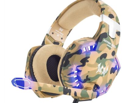 Kotion Each G 2600 Gaming Headphone - Camo Yellow Online Hot Sale