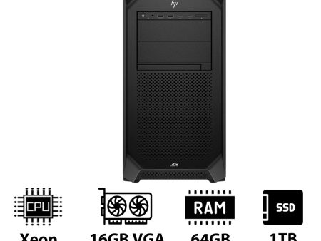 HP Z8 G5 Workstation - Xeon-2.0GHz   12-Cores   64GB   RTX 2000 ADA 16GB VGA   1TB (NVMe M.2 SSD)   DOS (Without OS)   3YW Online now