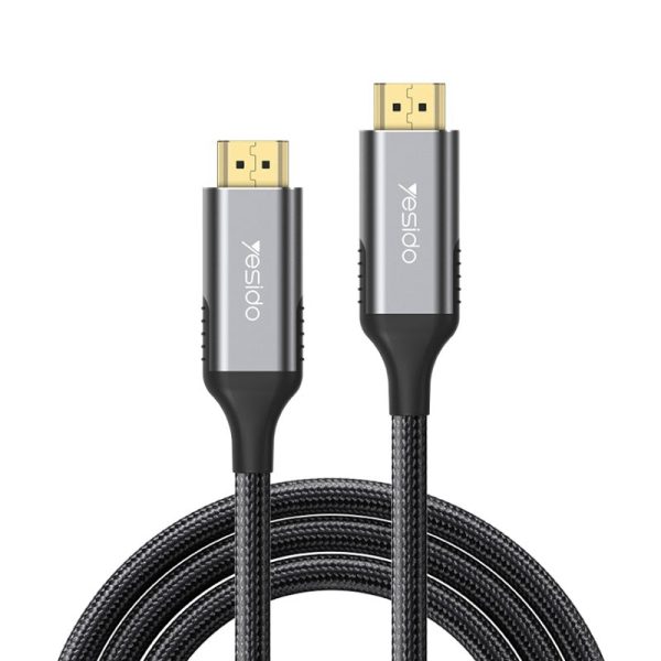 Yesido HM11 Braided 8K Ultra HDTV Extension Cable - 1.8M   240Hz   48Gbps   HDMI - Black Hot on Sale