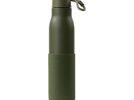 Eltoro Stainless Steel Bottle - 750ml   Olive with Olive Sleeve Online now