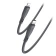 Yesido CA151 8 Pin Silicone Charging Data Cable - 1M   USB   Type-C   Lightning - Black Online Hot Sale