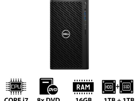 Dell Precision 3660 Tower Workstation - i7-12700K 3.60GHz   12-Cores   16GB   1TB HDD + 1TB (NVMe M.2 SSD)   Win 10 Pro   3YW Cheap