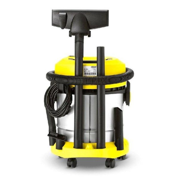 KARCHER VC 1.800 Wet and Dry Vacuum Cleaner - Yellow Silver   Made In Romania Fashion