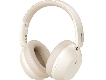 Baseus Bass 35 Max Wireless Headphones - Bluetooth   Stellar White For Cheap