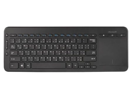 Microsoft Wireless AIO Media Keyboard - Wireless   Arabic English   Black - Keyboard on Sale