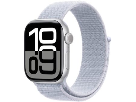 Apple Watch Series 10 with Sport Loop - LTPO OLED   64GB   46mm   Bluetooth   Wi-Fi   Blue Cloud Hot on Sale