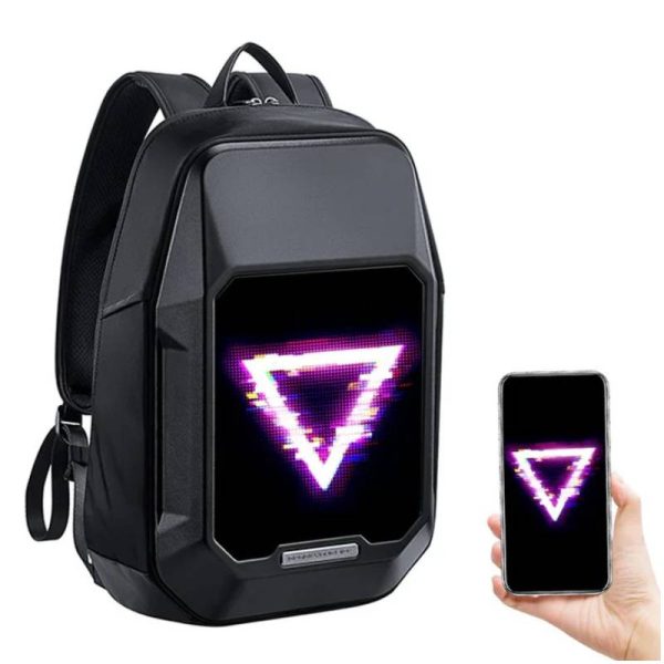 Divoom CyberBag Customizable Pixel LED Animation Display Backpack - Black on Sale