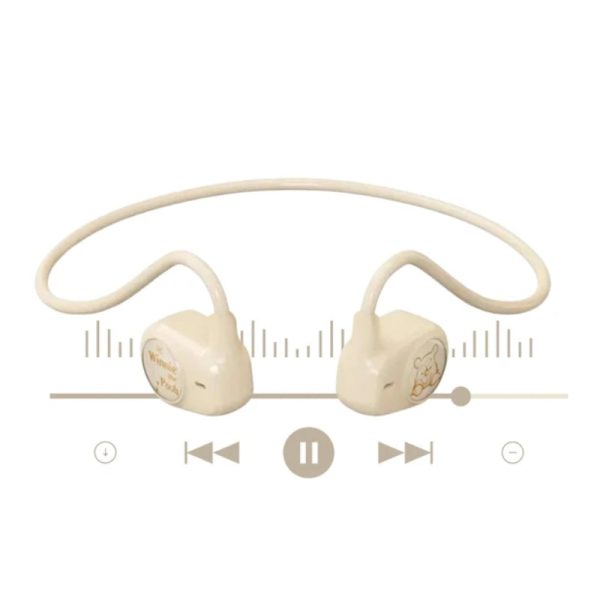 Disney QS-Q2 Bluetooth Wireless Sport headphones - Beige Online now