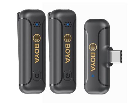 BOYA BY-WM3T2-U2 Wireless Microphone System Compatible With Android Devices 2.4 GHZ Supply