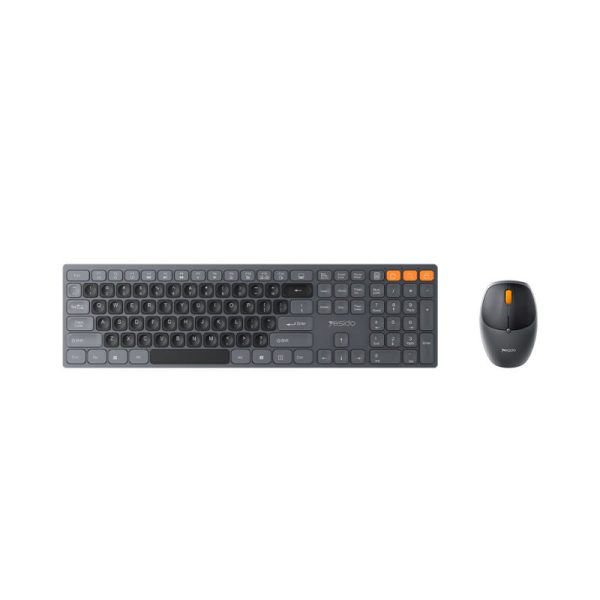 Yesido KB19 Wireless Keyboard And Mouse Set - 2.4G   10M   1200 dpi   Bluetooth - Black For Cheap