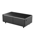 Gamax Elegant Smart Coffee Table with 135L Refrigerator - 2x USB   Black Online Hot Sale