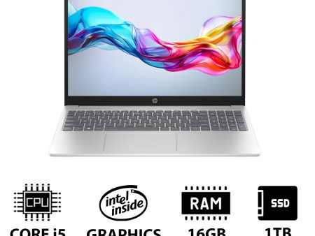 HP 15-FD0149NE - 15.6  FHD   i5   16GB   1TB (NVMe M.2 SSD)   DOS (Without OS)   1YW   Natural Silver - Laptop For Sale