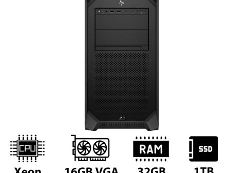 HP Z8 G5 Workstation - Xeon-2.0GHz   12-Cores   32GB   RTX 2000 ADA 16GB VGA   1TB (NVMe M.2 SSD)   DOS (Without OS)   3YW Discount