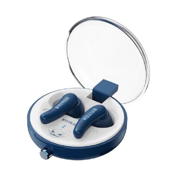 Disney QS-27 Bluetooth Wireless headphones - Stitch Blue Hot on Sale