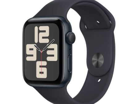 Apple Watch SE (2nd Gen) with Sport Band - LTPO OLED   44mm   Small Medium   Bluetooth   Wi-Fi   Midnight Online Hot Sale