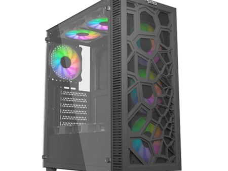 Twisted Minds 03 Spider Mid Tower Gaming Case - Black Supply