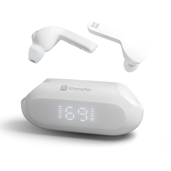 Xtrememac X-Twist - In-Ear   Bluetooth 5.2   USB Type-C   White - Earbuds For Sale