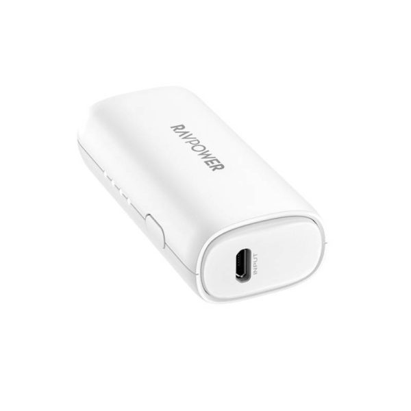 RAVPower Portable Power Bank with iSmart QC - 3350mAh   White Online Hot Sale