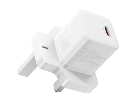 Baseus GaN5 Mini Fast Charger - 20W   Moon White Sale