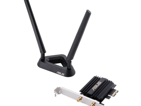 ASUS (PCE-AX58BT) AX3000 Dual Band PCI-E Wi-Fi 6 Adapter with 2 External Antennas - 5GHz (2402 Mbps)   PCI-E Online